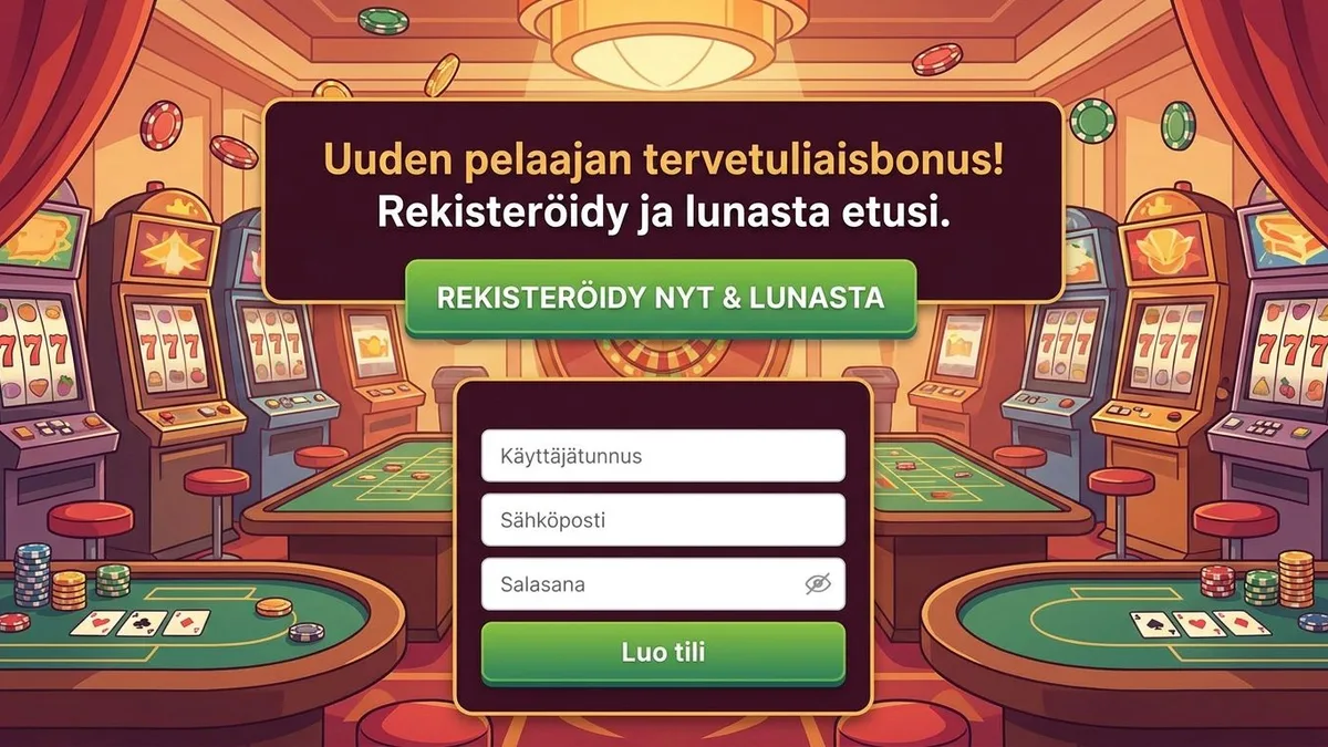Rekisteröidy bonuksella